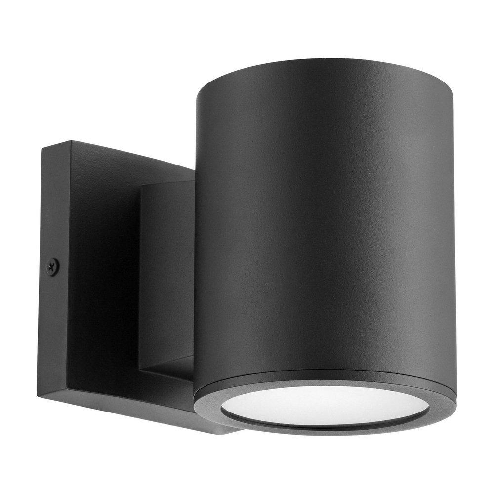 Quorum International Cylinder 6W 1-Light Array LED Outdoor Wall Sconce in Noir