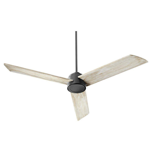Quorum International Trio 33W 3-Blade Ceiling Fan in Noir