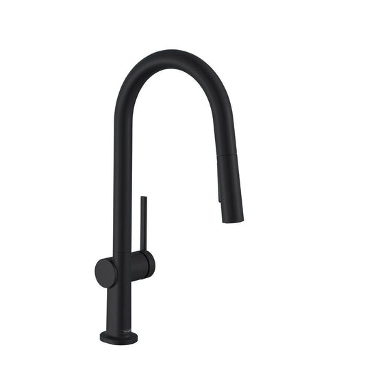 Hansgrohe Talis N Single Handle Pull Down Kitchen Faucet in Matte Black