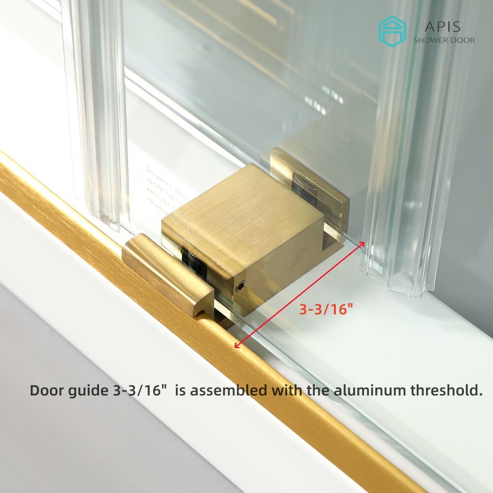 AS-8860D-SC Soft Close Double Sliding Shower Door 60" x 60"
