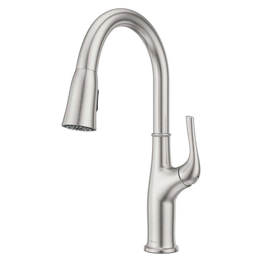 Pfister Highbury™ Single Handle Pull Down Kitchen Faucet in Stainless Steel