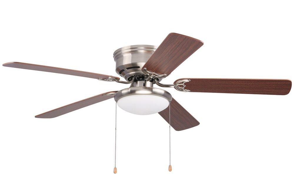 52 in. 5-Blade Indoor Ceiling Fan in Brushed Nickel