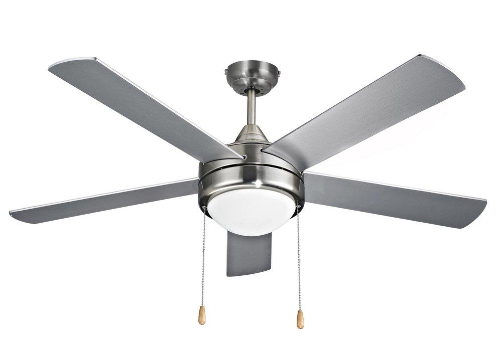 52 in. 5-Blade Indoor Ceiling Fan in Brushed Nickel