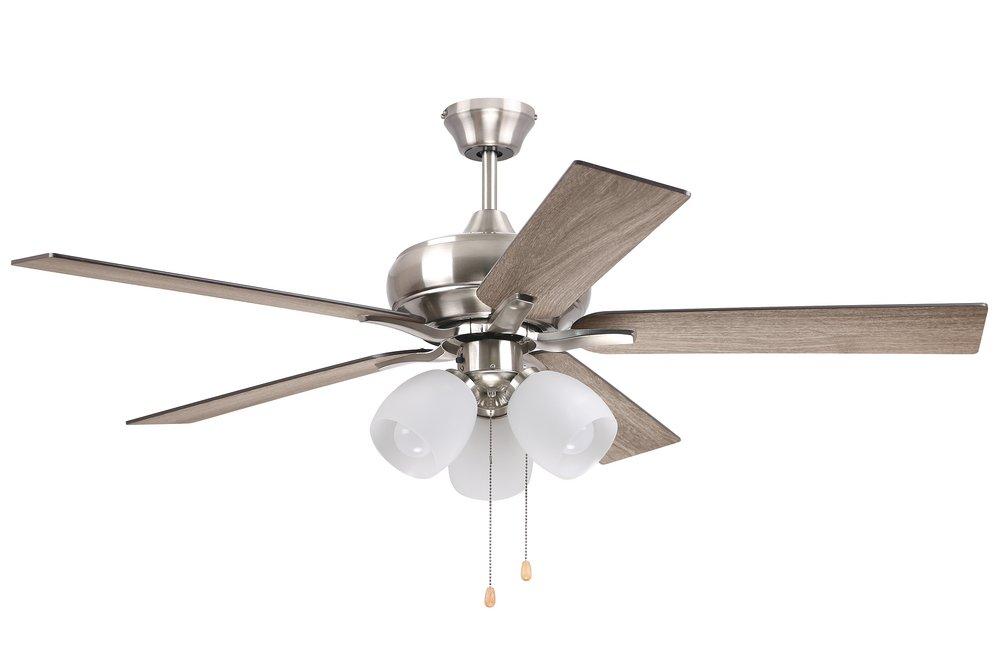 52 in. 5-Blade Indoor Ceiling Fan in Brushed Nickel