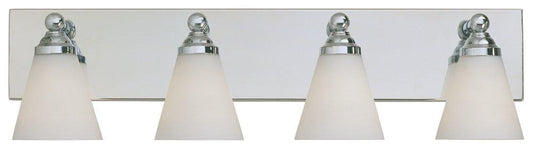 Hudson
                                
                                100W 4-Light Medium E-26 Vanity Fixture in Chrome