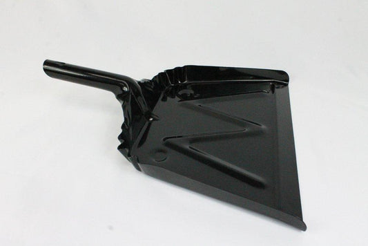 12 in. Metal Dust Pan in Black