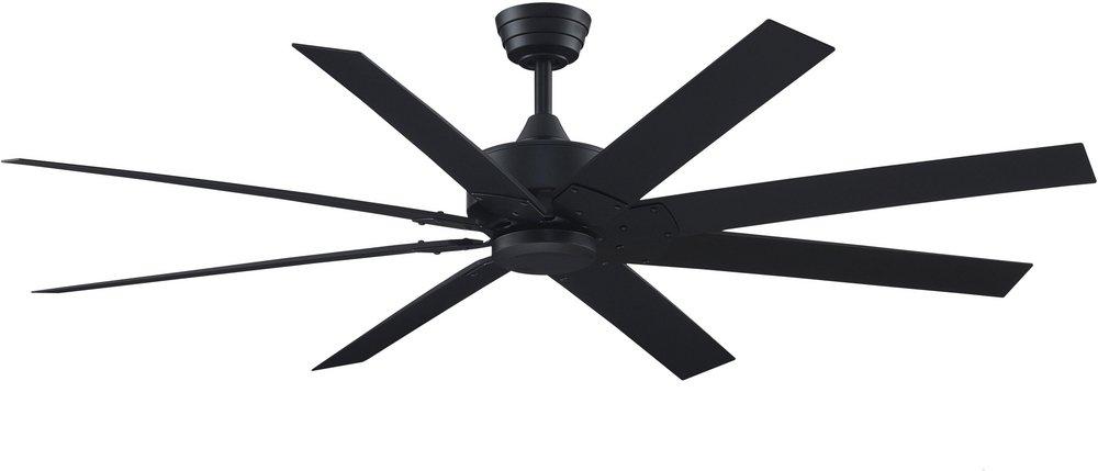Fanimation Levon™ Custom 64 in. 8-Blade Indoor or Outdoor Ceiling Fan in Black