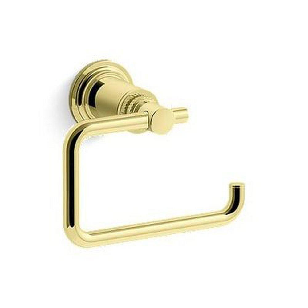 Kallista Central Park West™ Wall Toilet Tissue Holder in Unlacquered Brass
