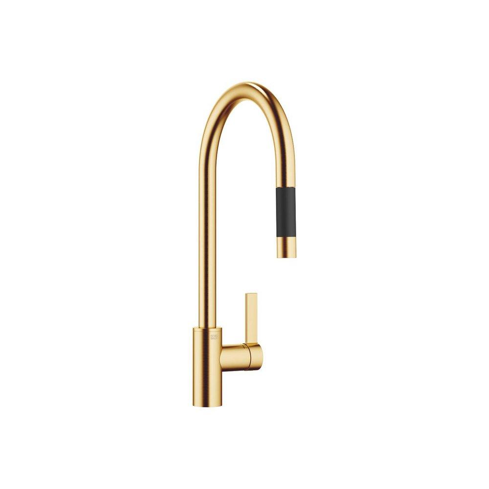 Dornbracht USA Tara Ultra Single Handle Pull Down Kitchen Faucet in Brushed Durabrass