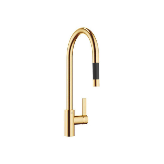 Dornbracht USA Tara Ultra Single Handle Pull Down Kitchen Faucet in Brushed Durabrass