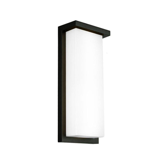 WAC Lighting Vega 16W 1-Light 14 in. Outdoor Wall Sconce in Black
