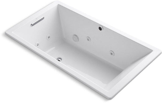 KOHLER Underscore® 66 x 36 in. Whirlpool Drop-In Bathtub with Reversible Drain in White