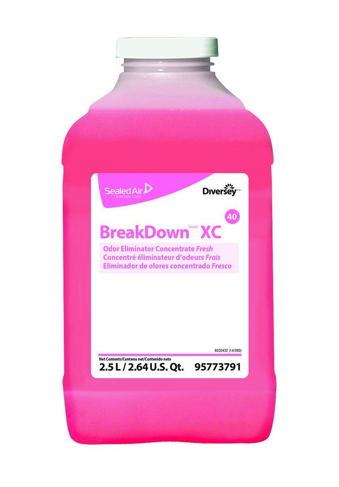 Diversey BreakDown™ XC 2.5 L Odor Eliminator and Cleaner Concentrate Fresh, 2 Per Case