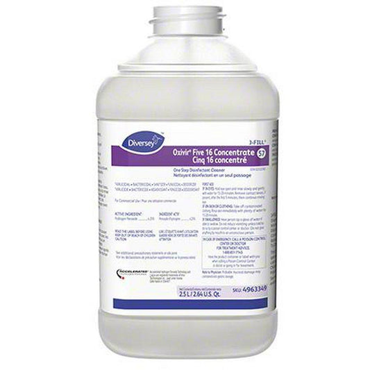 Diversey Oxivir® Five 2.5 L One-Step Disinfectant Cleaner, 2 Per Case