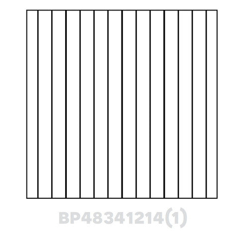 AW-BP48341214 ( (AW-GW-TW-PW) Beaded Panel Finished one side 48"Wx34.5"Hx1/4" )