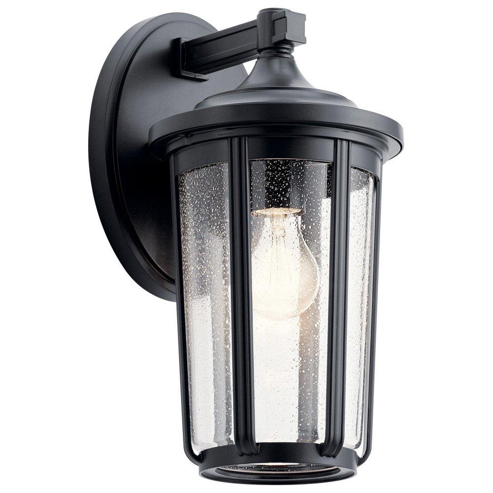 Kichler Lighting Fairfield 75W 1-Light 14-1/2 in. Outdoor Wall Sconce in Black