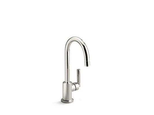 Kallista Juxtapose™ Single Handle Bar Faucet in Nickel Silver