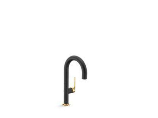 Kallista Juxtapose™ Single Handle Bar Faucet in Matte Black