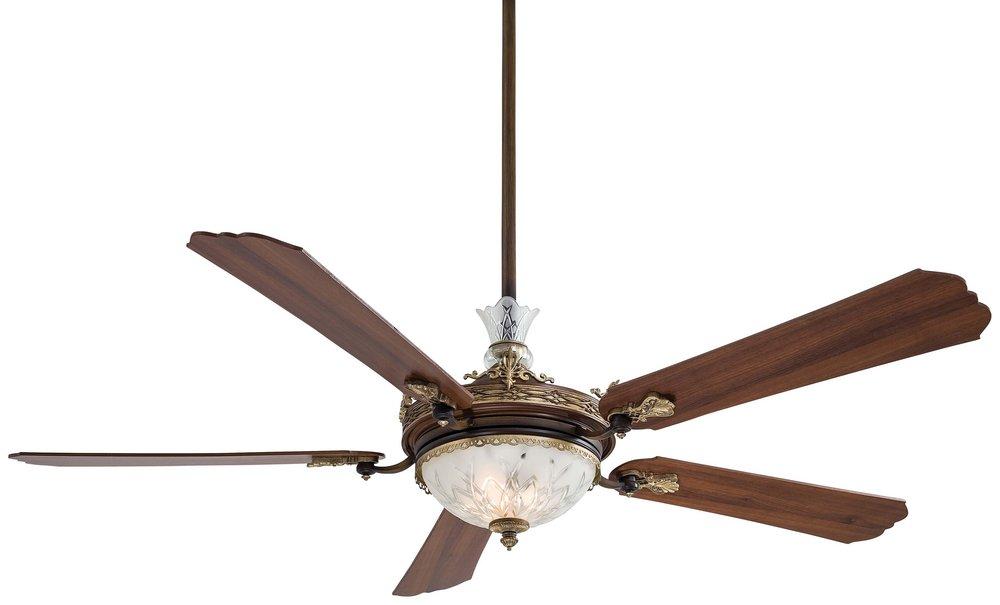 Minka Aire Cristafano™ 68 in. 5-Blade Indoor Ceiling Fan in Belcaro Walnut
