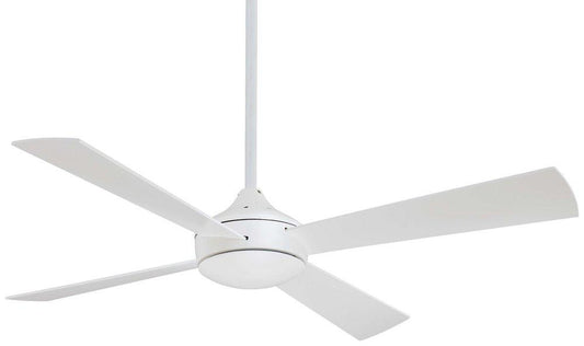 Minka Aire Aluma 52 in. 4-Blade Indoor Ceiling Fan in Flat White
