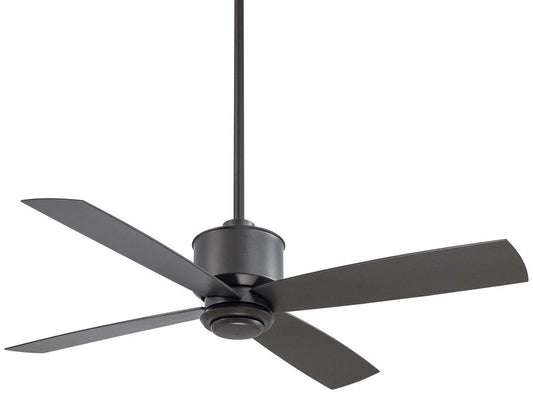 Minka Aire Strata 52 in. 4-Blade Outdoor Ceiling Fan in Smoked Iron