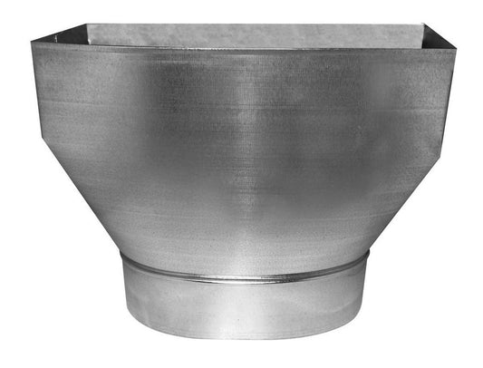 7 x 7 in. Straight Boot Steel 30 ga