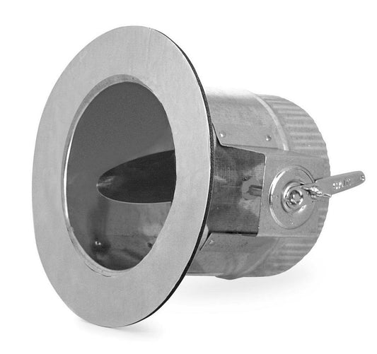 14 in. 28 ga. Round Adhesive Takeoff with 1-1/2 in. Standoff & Damper