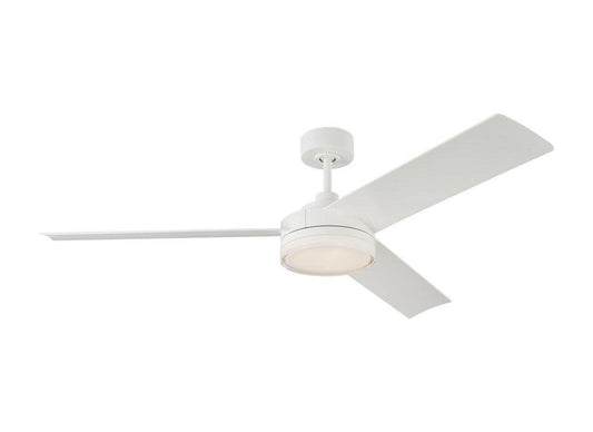 Visual Comfort & Co. Fan Cirque 56 in. 3-Blade Indoor Ceiling Fan in Matte White