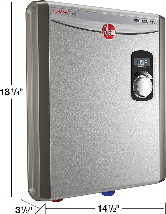 Rheem RTEX-18 Tankless Electric Water Heater (18kW, 240V)