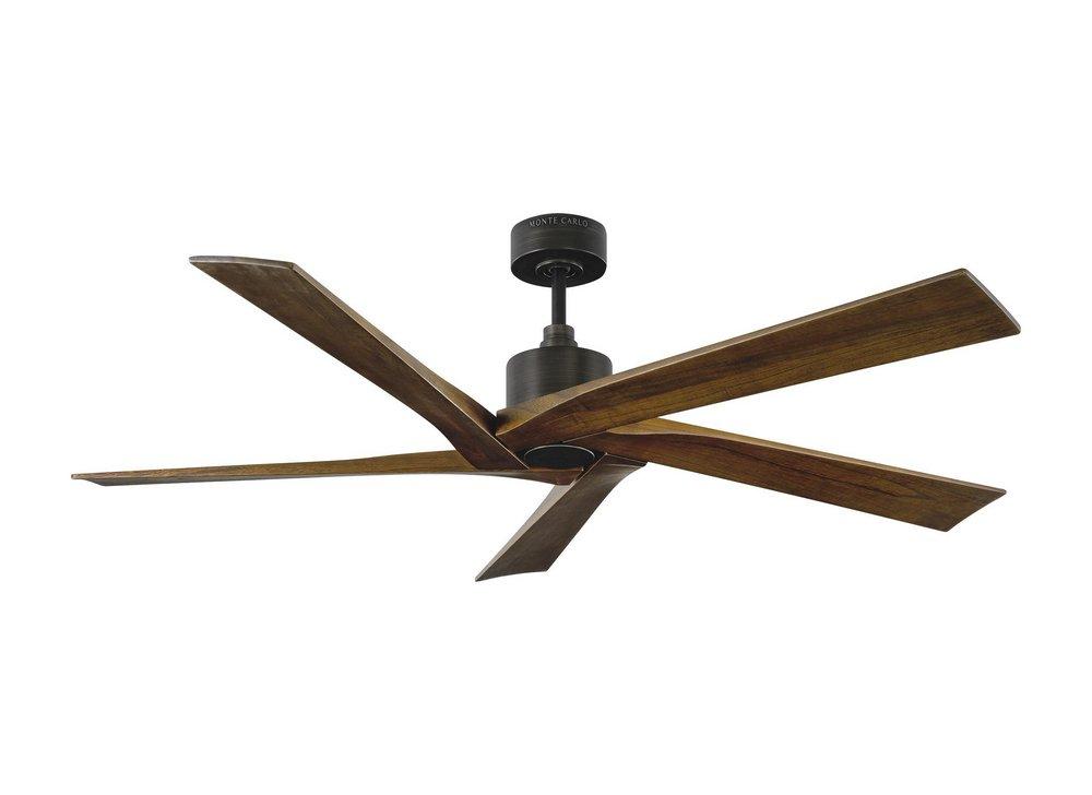 Visual Comfort & Co. Fan Aspen 56 56 in. 5-Blade Indoor Ceiling Fan in Aged Pewter