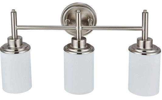Miseno ML Series 60 W 3 Medium E-26 in Brushed Nickel
