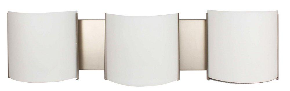 Miseno ML Series 3-Light Integrated LED Vanity Fixture in Brushed Nickel