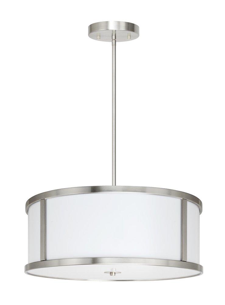 3-Light Medium E-26 Pendant in Brushed Nickel