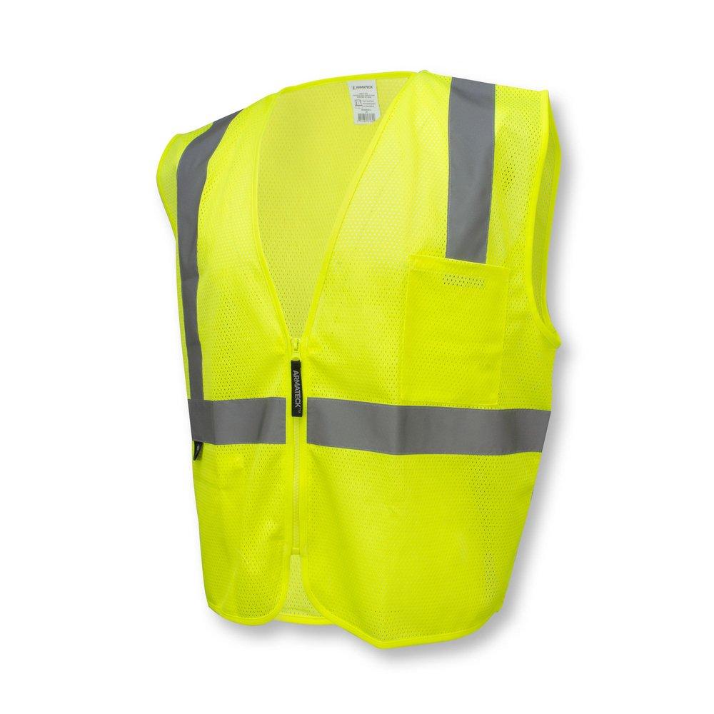 High Visibility Front Zip Safety Vest, L