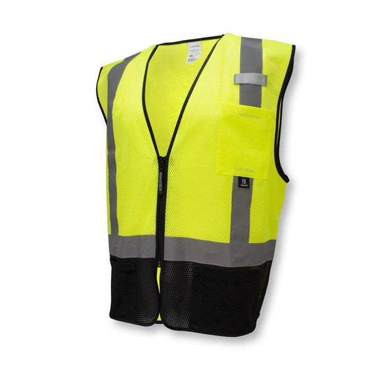 High Visibility Color Block Safety Vest, M