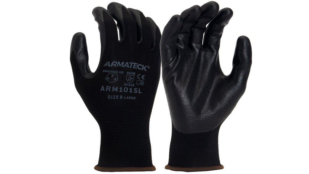15G Nylon Micro-Foam Nitrile Palm Dipped Gloves, S