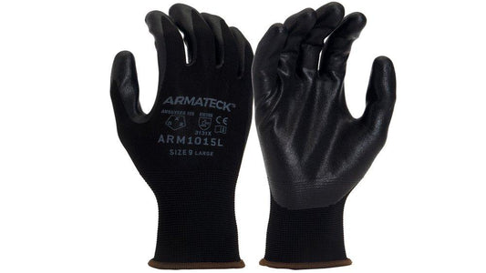 15G Nylon Micro-Foam Nitrile Palm Dipped Gloves, S