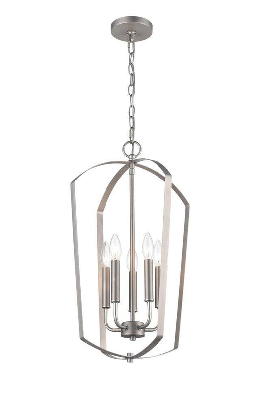 Millennium Lighting Ivey Lake 5-Light Pendant Light in Satin Nickel