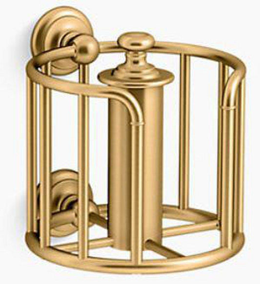KOHLER Artifacts® Wall Toilet Tissue Holder in Vibrant® Brushed Moderne Brass