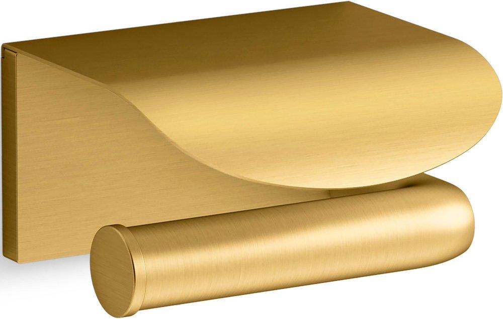 KOHLER Avid® Wall Toilet Tissue Holder in Vibrant® Brushed Moderne Brass