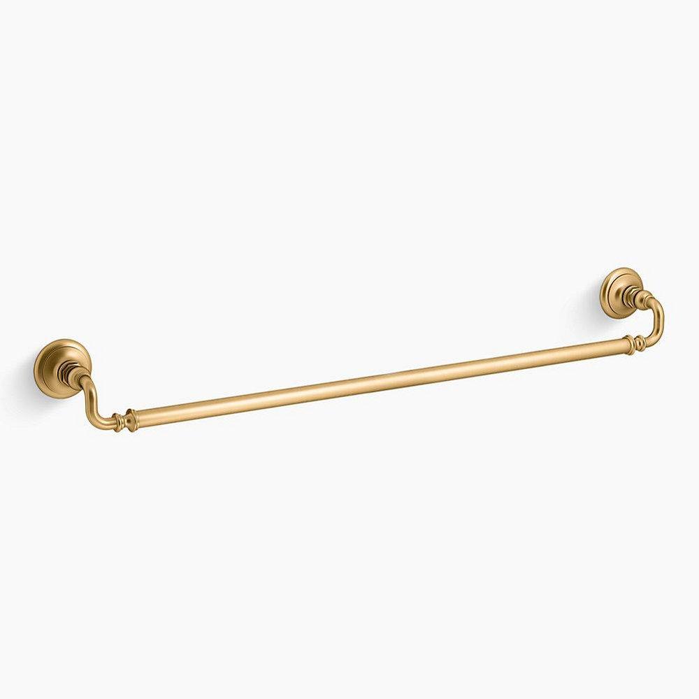 KOHLER Artifacts™ 33 in. Towel Bar in Vibrant® Brushed Moderne Brass