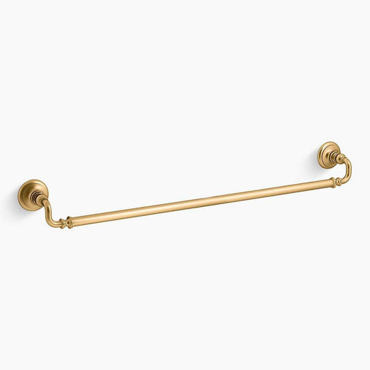 KOHLER Artifacts™ 33 in. Towel Bar in Vibrant® Brushed Moderne Brass