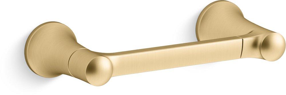 KOHLER Tempered® Wall Toilet Tissue Holder in Vibrant® Brushed Moderne Brass