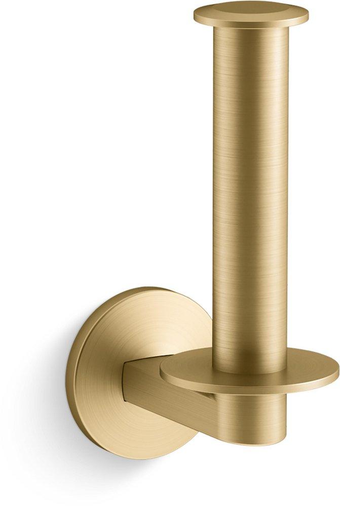 KOHLER Components® Wall Toilet Tissue Holder in Vibrant® Brushed Moderne Brass