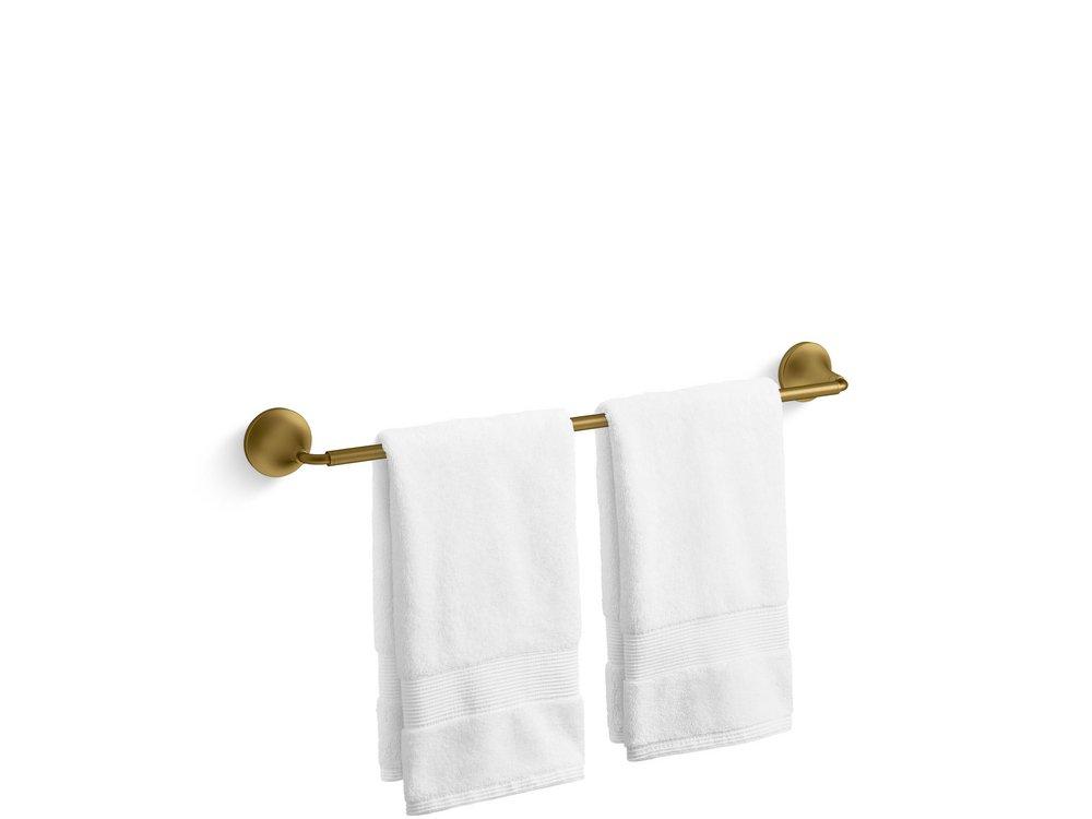 KOHLER Tone™ 24 in. Towel Bar in Vibrant® Brushed Moderne Brass
