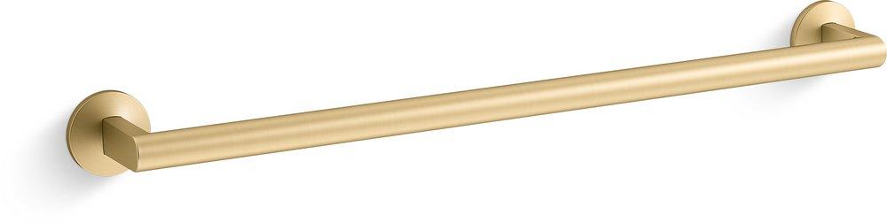 KOHLER Components® 24 in. Towel Bar in Vibrant Brushed Moderne Brass