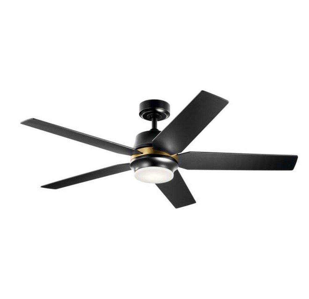 Kichler Lighting Maeve™ 52 in. 5-Blade Indoor/Outdoor Ceiling Fan in Satin Black