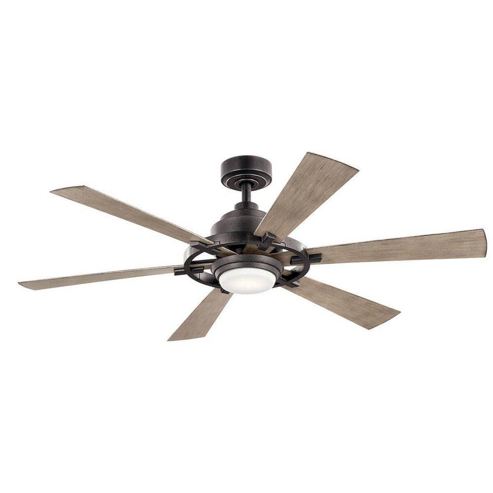 Kichler Lighting Gentry 52 in. 6-Blade Indoor Ceiling Fan in Anvil Iron