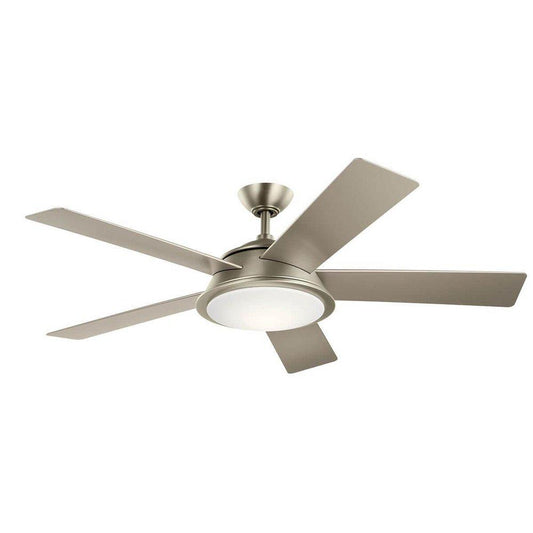 Kichler Lighting Verdi 56 in. 5-Blade Indoor and Outdoor Ceiling Fan in Brushed Nickel