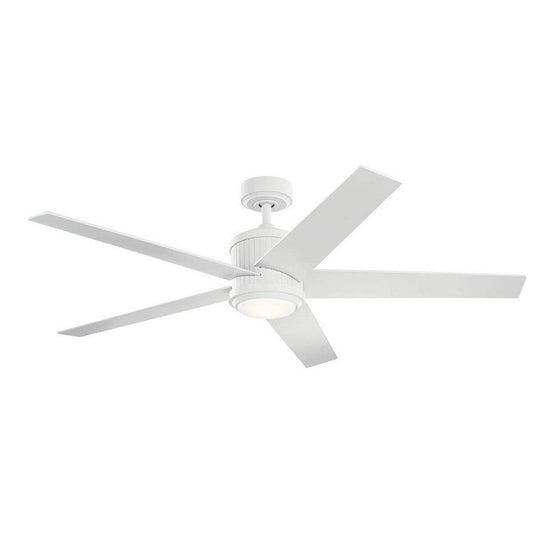 Kichler Lighting Brahm™ 56 in. 5-Blade Indoor Ceiling Fan in Matte White
